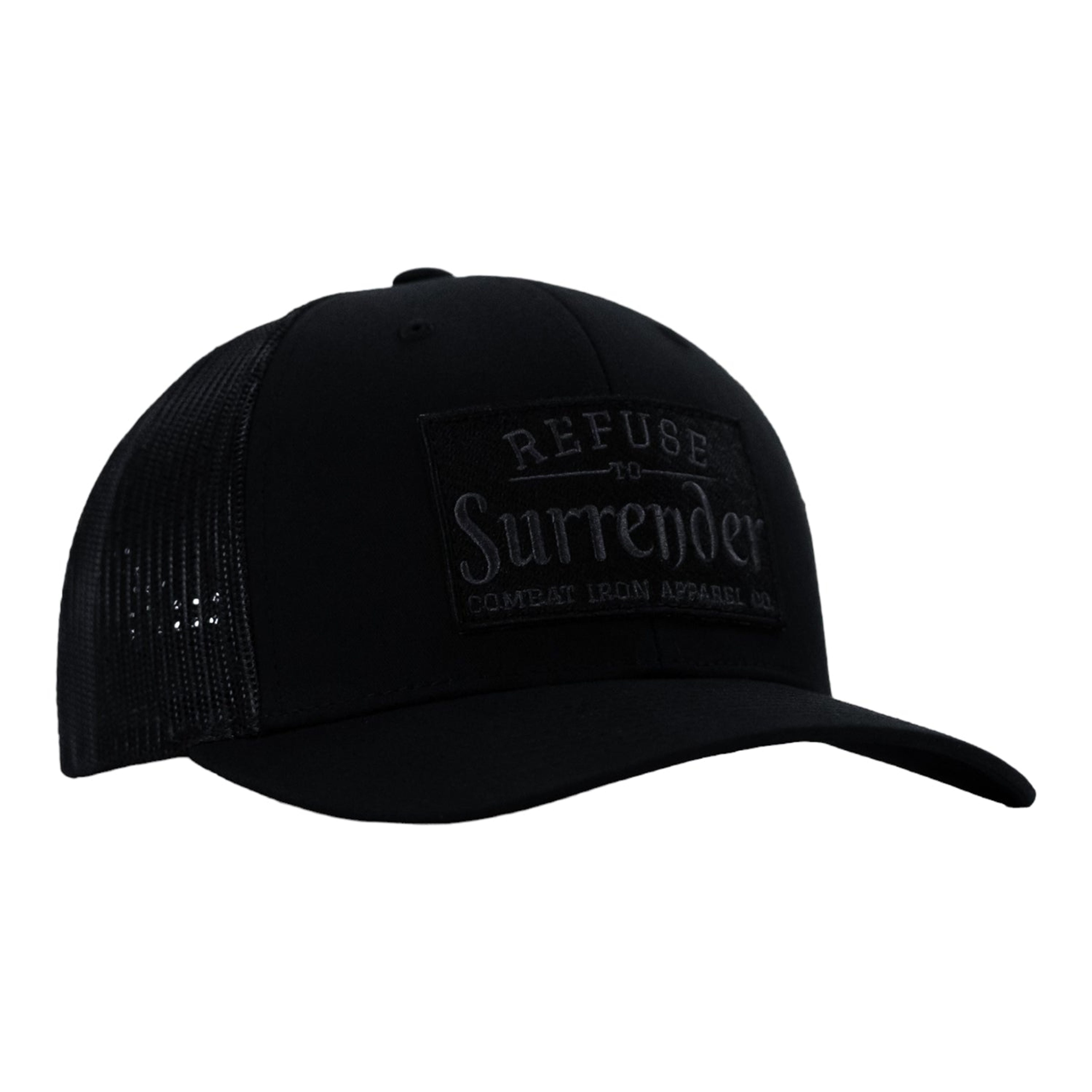 Refuse To Surrender Blacked Out Patch Mid-Profile Snapback HAT