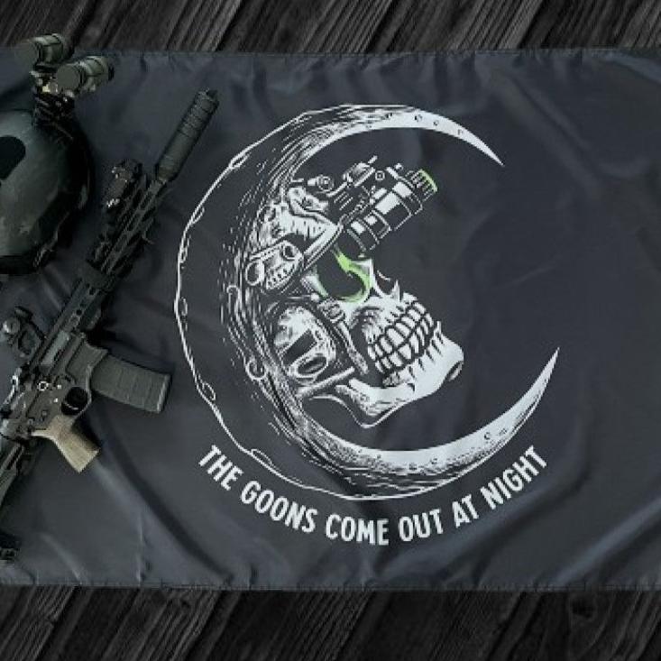 Goons Come Out At Night Gym Flag