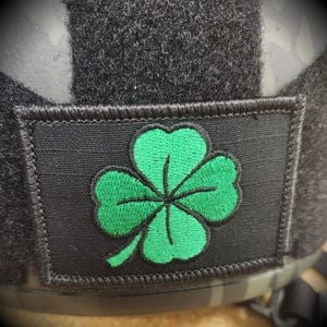 SHAMROCK FOUR LEAF CLOVER TACTICAL PATCH