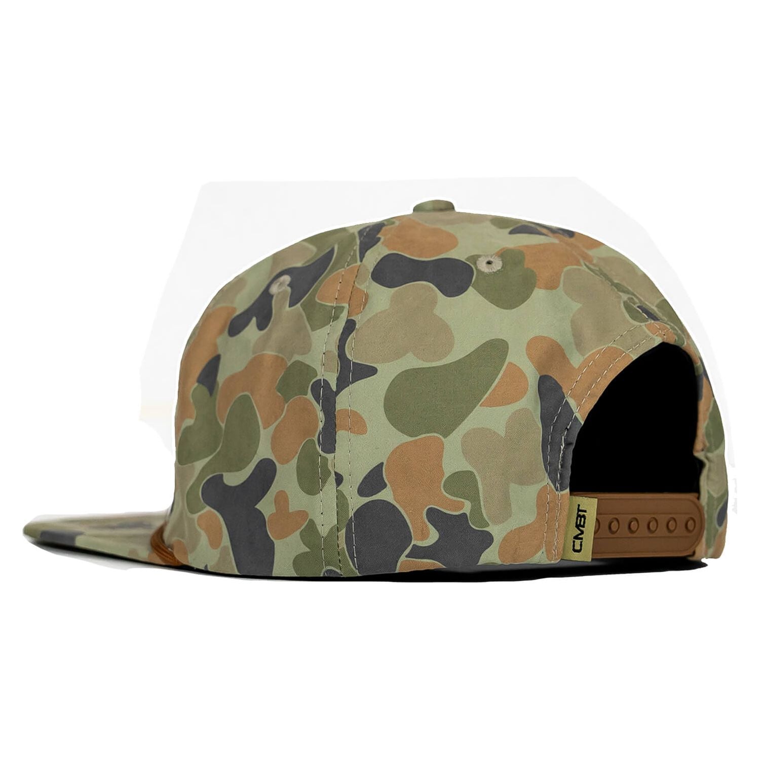 AMERICAN FLAG PATCH CRUSHABLE ROPE SNAPBACK | FROGSKIN DUCK CAMO HAT