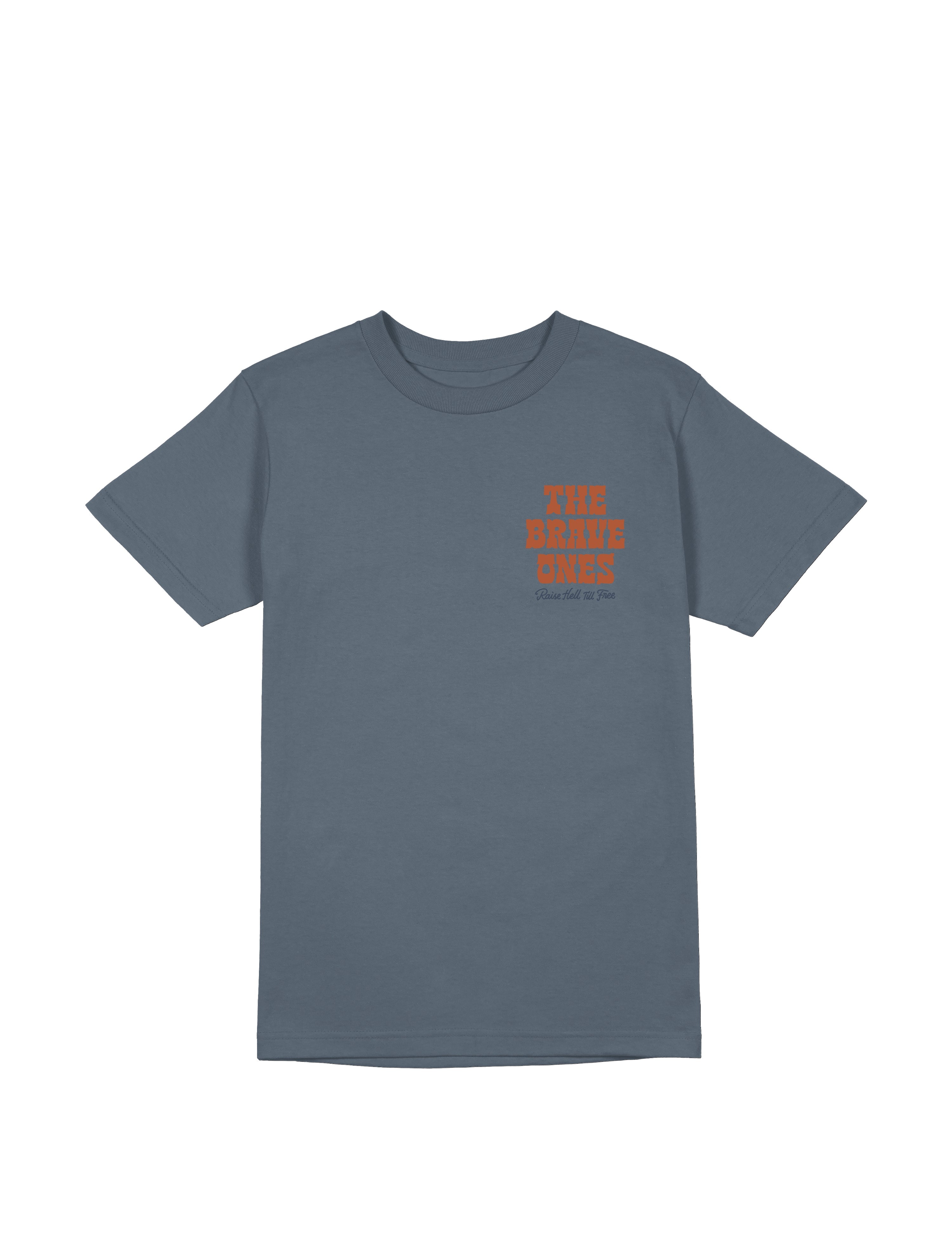 Raise Hell II T-Shirt- Blue | The Brave Ones