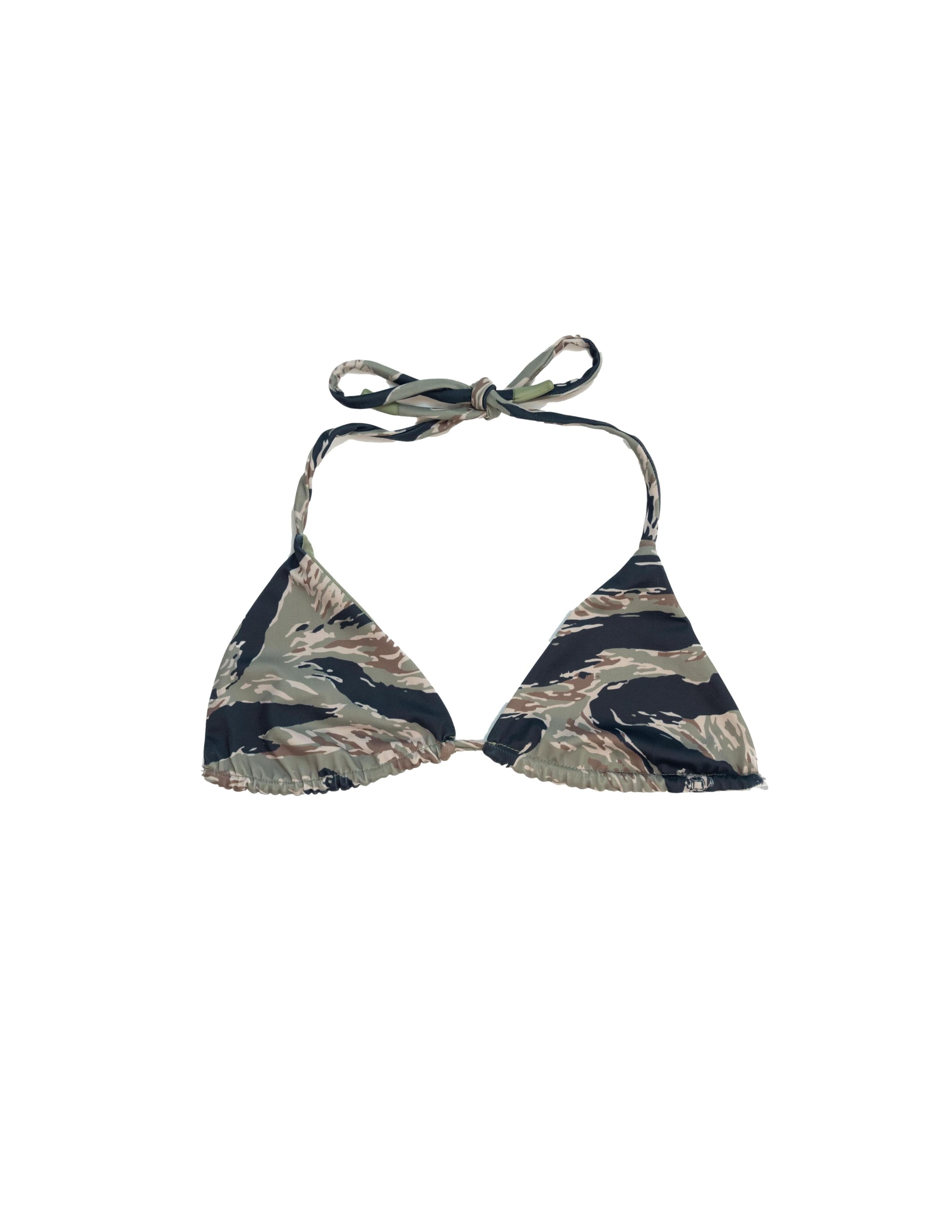 Tiger Stripe Reversible Bikini - Top