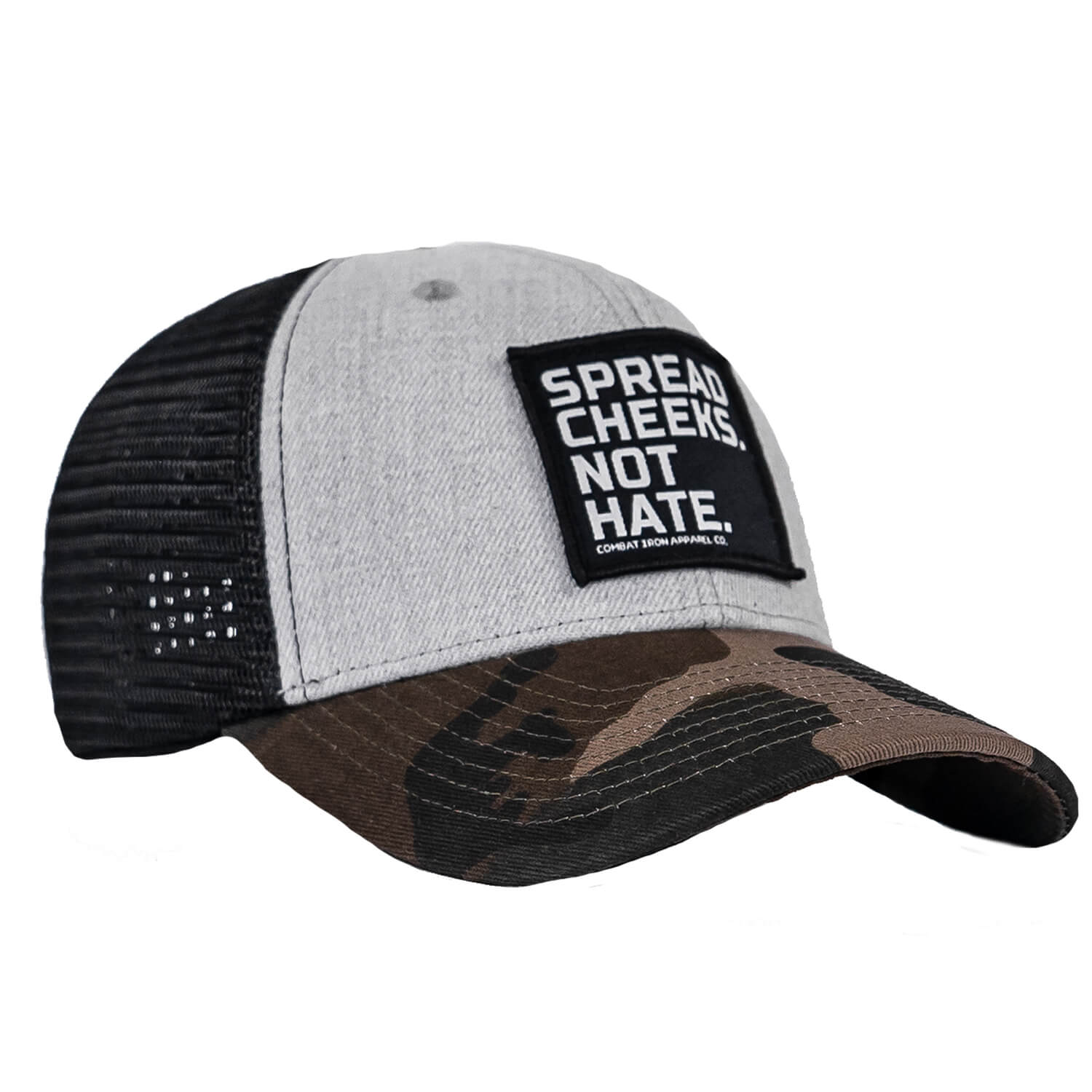 SPREAD CHEEKS. NOT HATE. Patch Snapback HAT