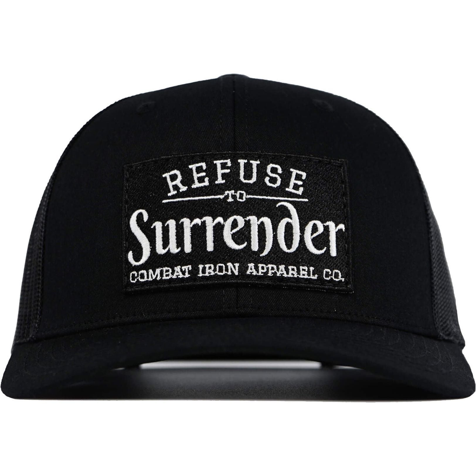 REFUSE TO SURRENDER BLACK/WHITE PATCH MID-PROFILE MESH SNAPBACK Hat