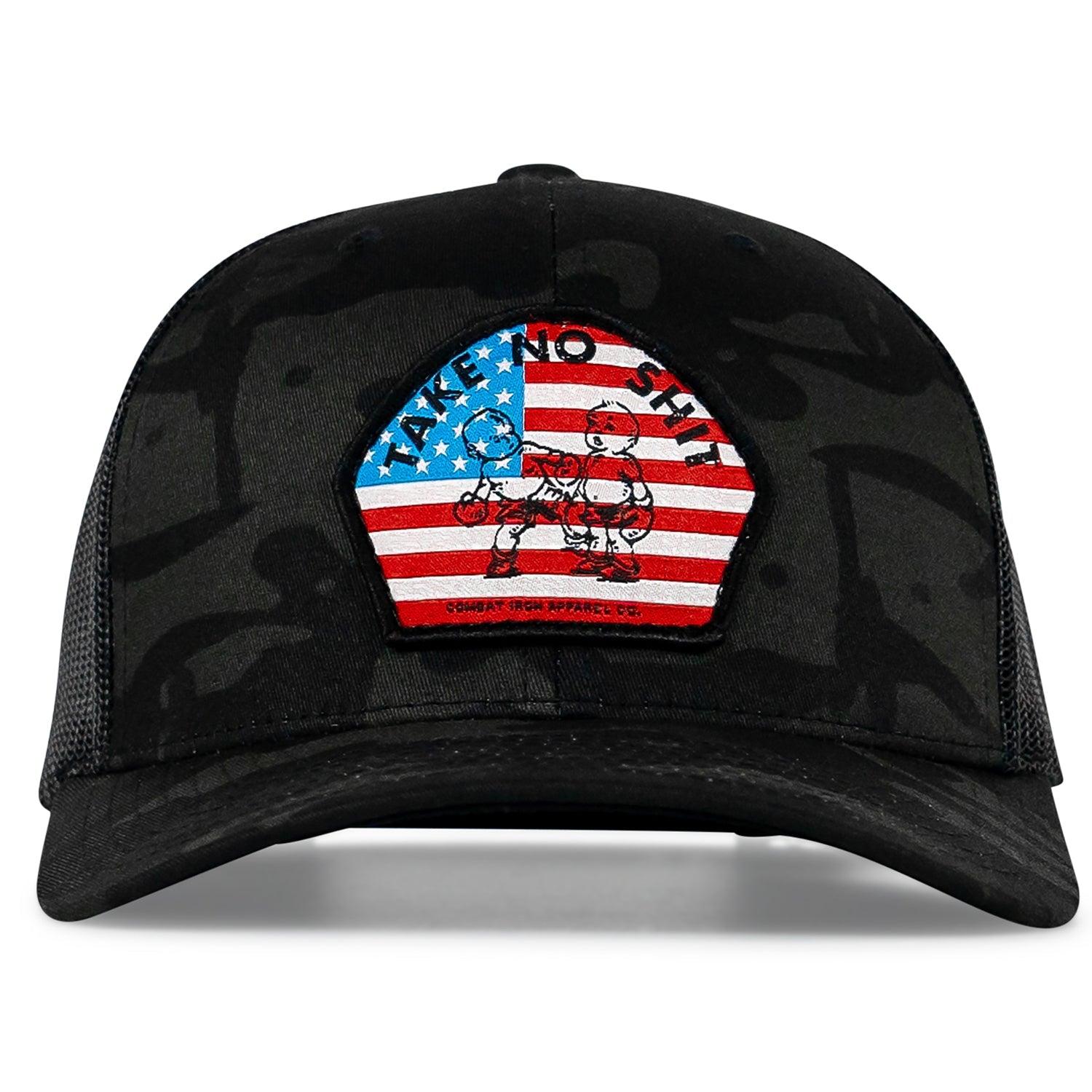 Take No Shit American Flag Patch SnapBack