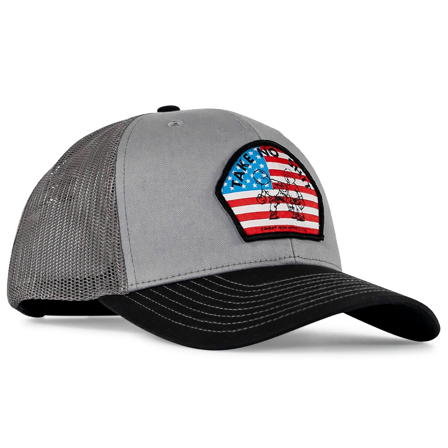 Take No Shit American Flag Patch SnapBack