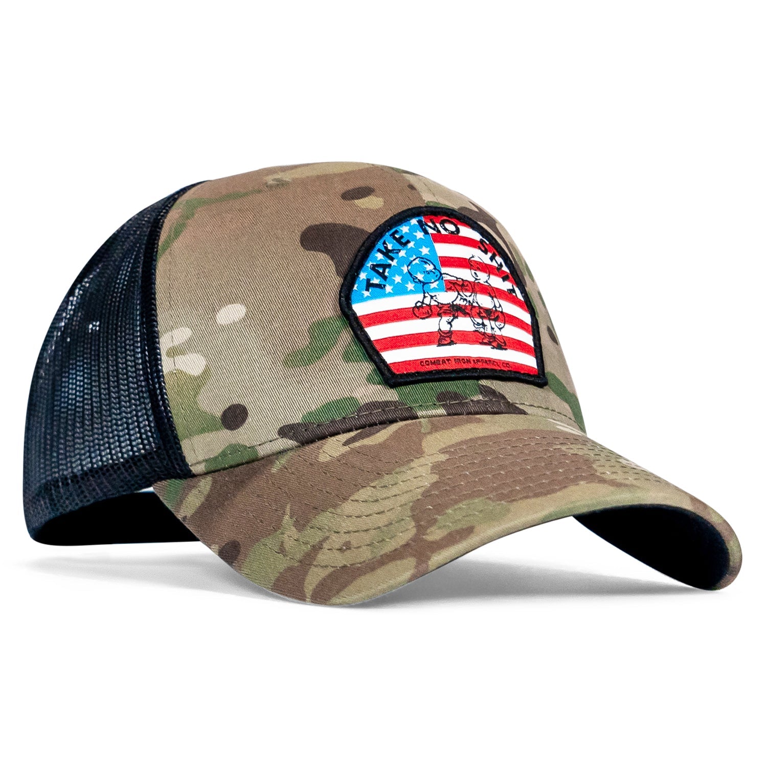 Take No Shit American Flag Patch SnapBack