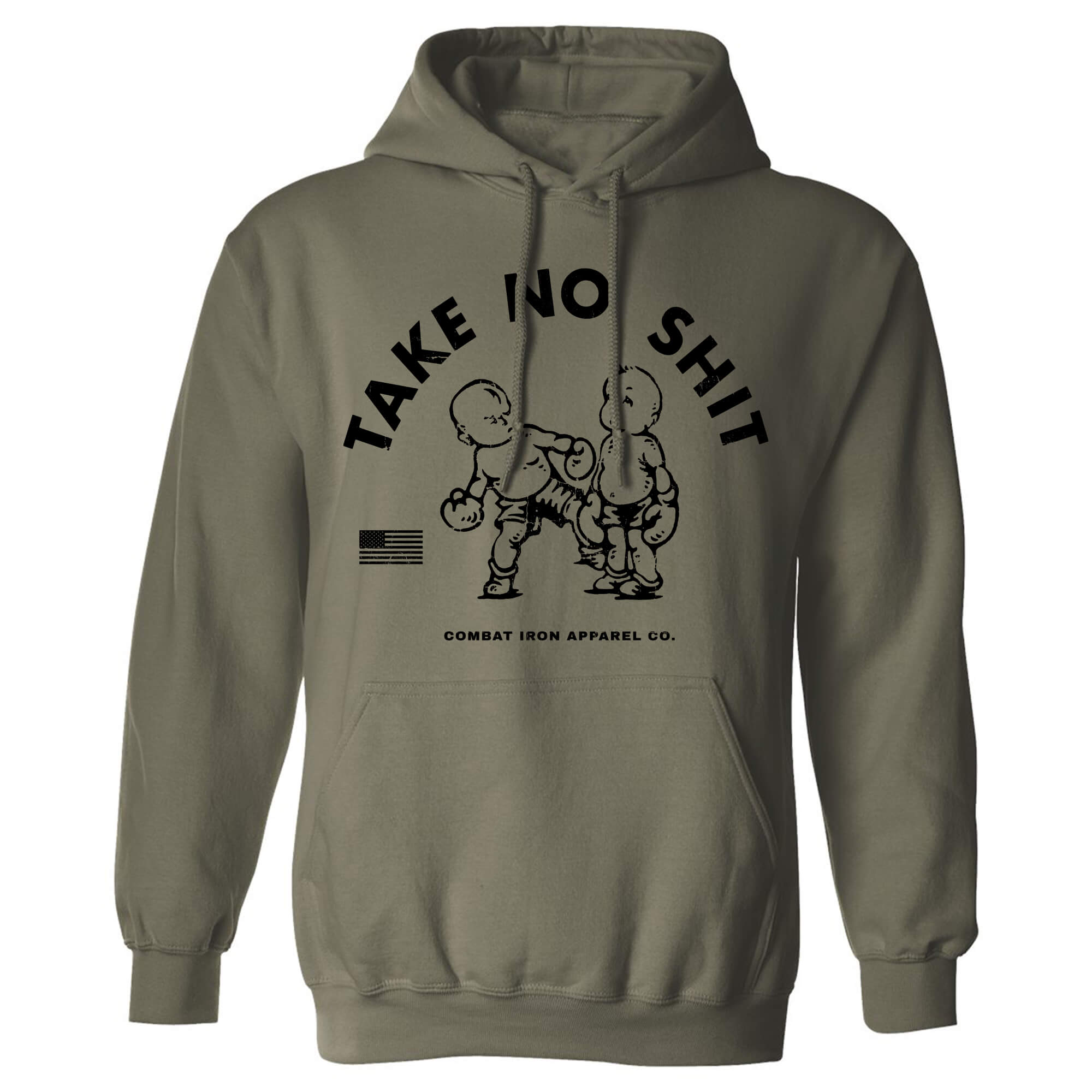 TAKE NO SHIT MEN'S FLEECE LINED HOODIE