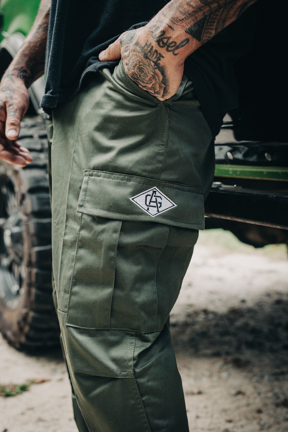 OD Green Tactical B.D.U. Cargo Pants