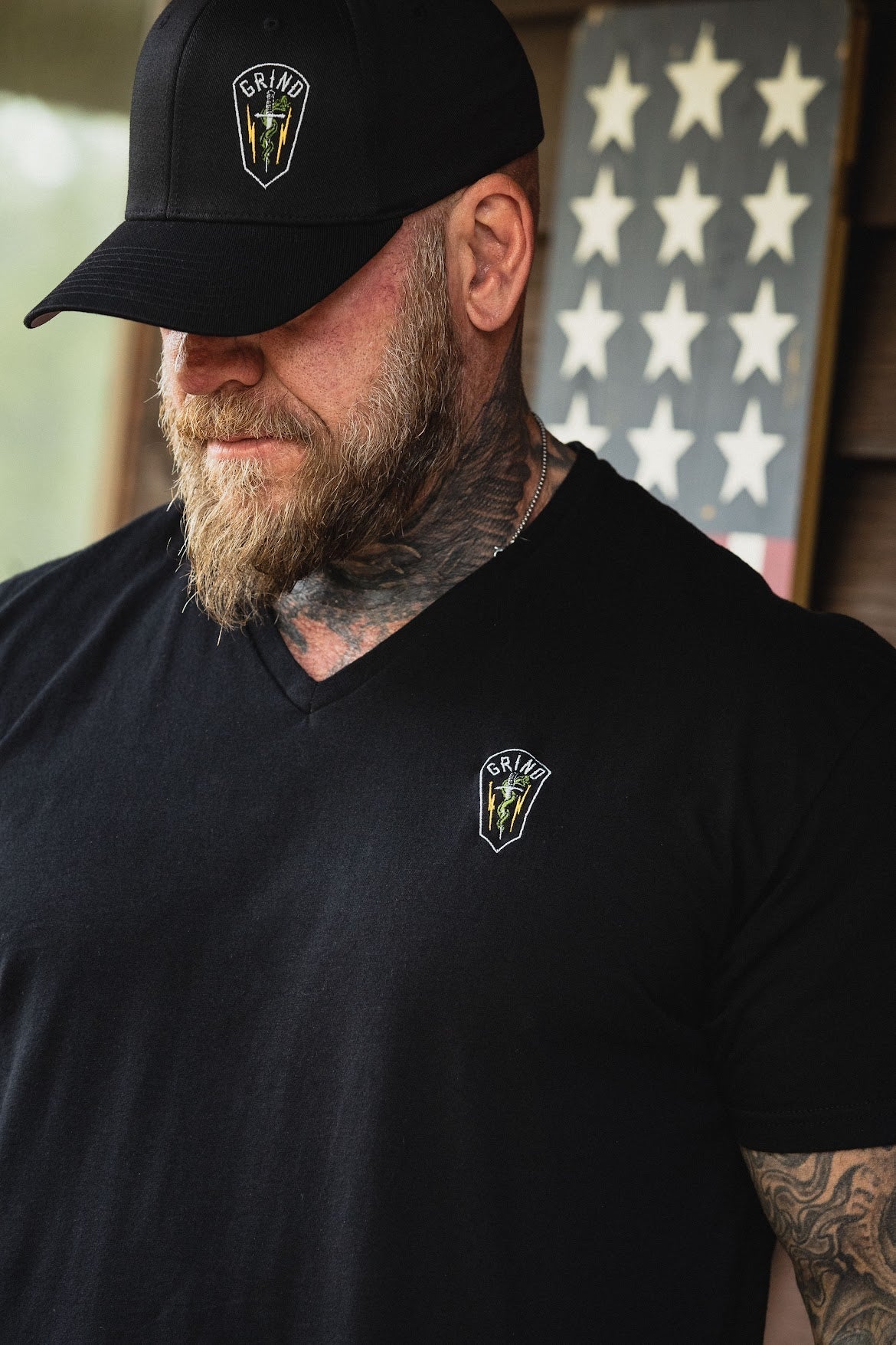 Flexfit Squadron Patch Hats - Embroidered