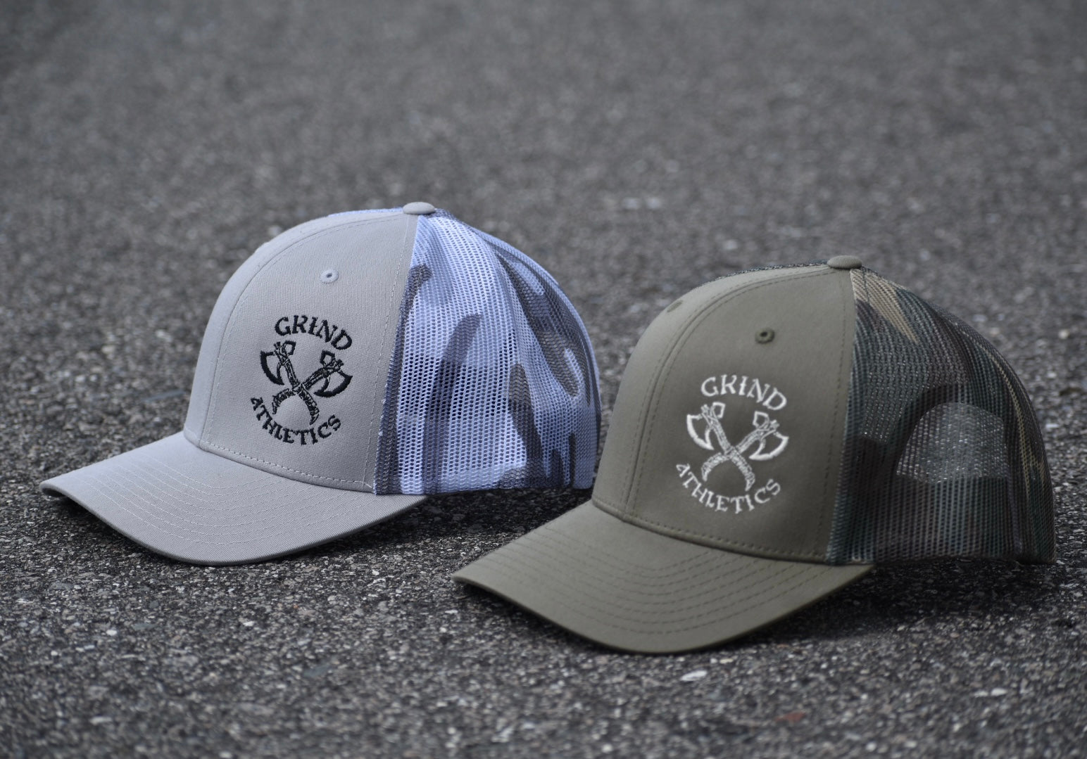 Sweat More In Training Bleed Less In Battle - Camo Mesh Trucker Caps