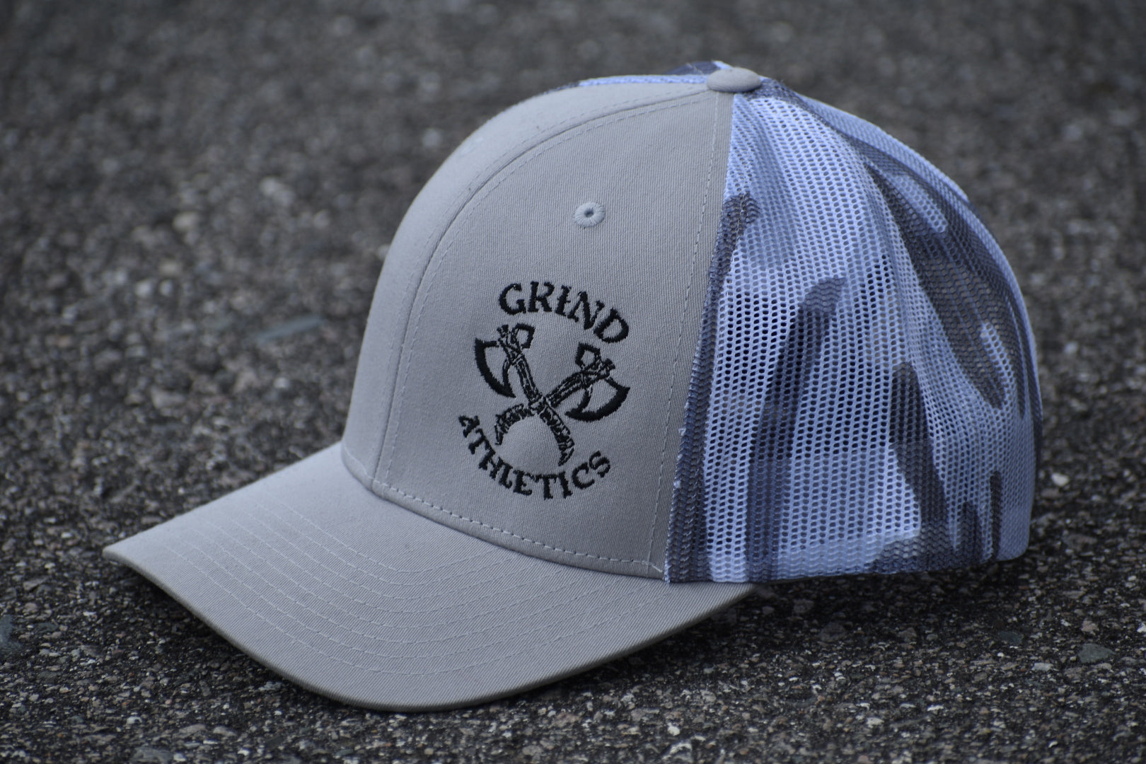 Sweat More In Training Bleed Less In Battle - Camo Mesh Trucker Caps