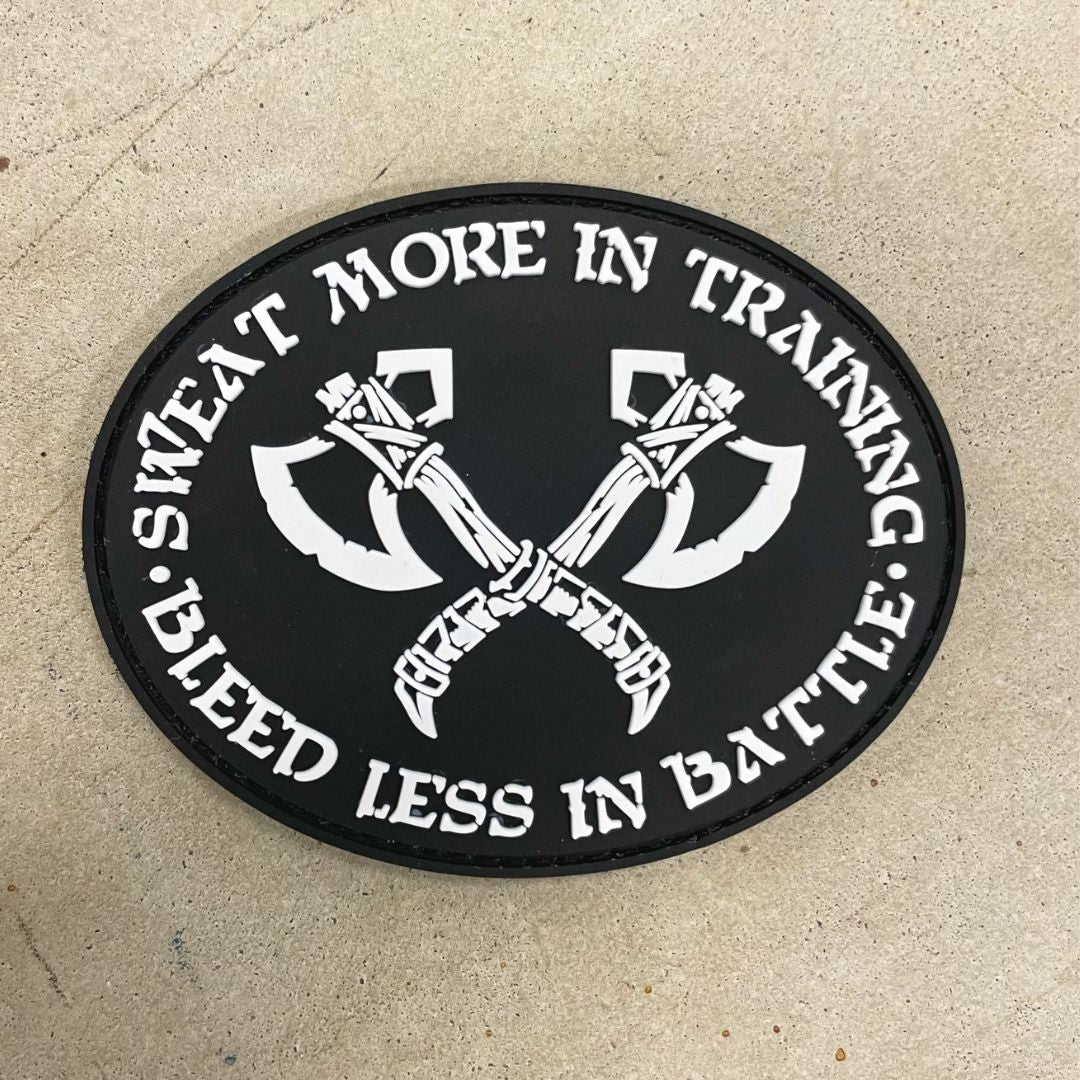 Sweat More In Training - Bleed Less In Battle PVC Patch