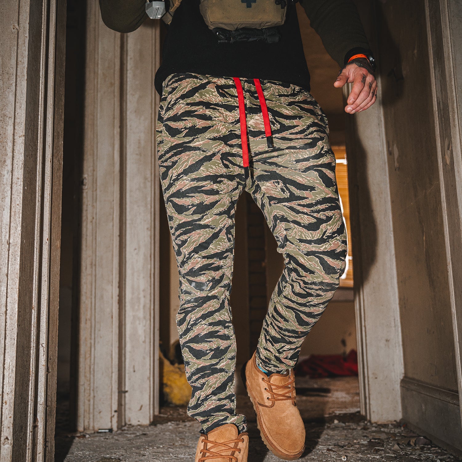 Men's Performance Adjustable Heavyweight Joggers | Tiger Stripe Camo