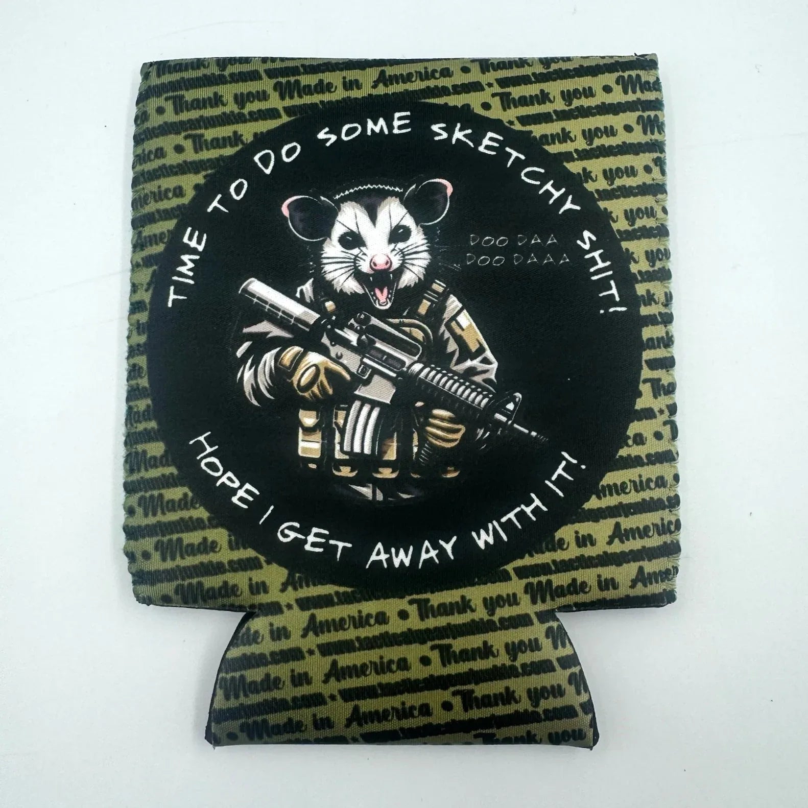 TGJ Neoprene TactiCooler - Time To Do Some Sketchy Shit - Hope I Get Away With It