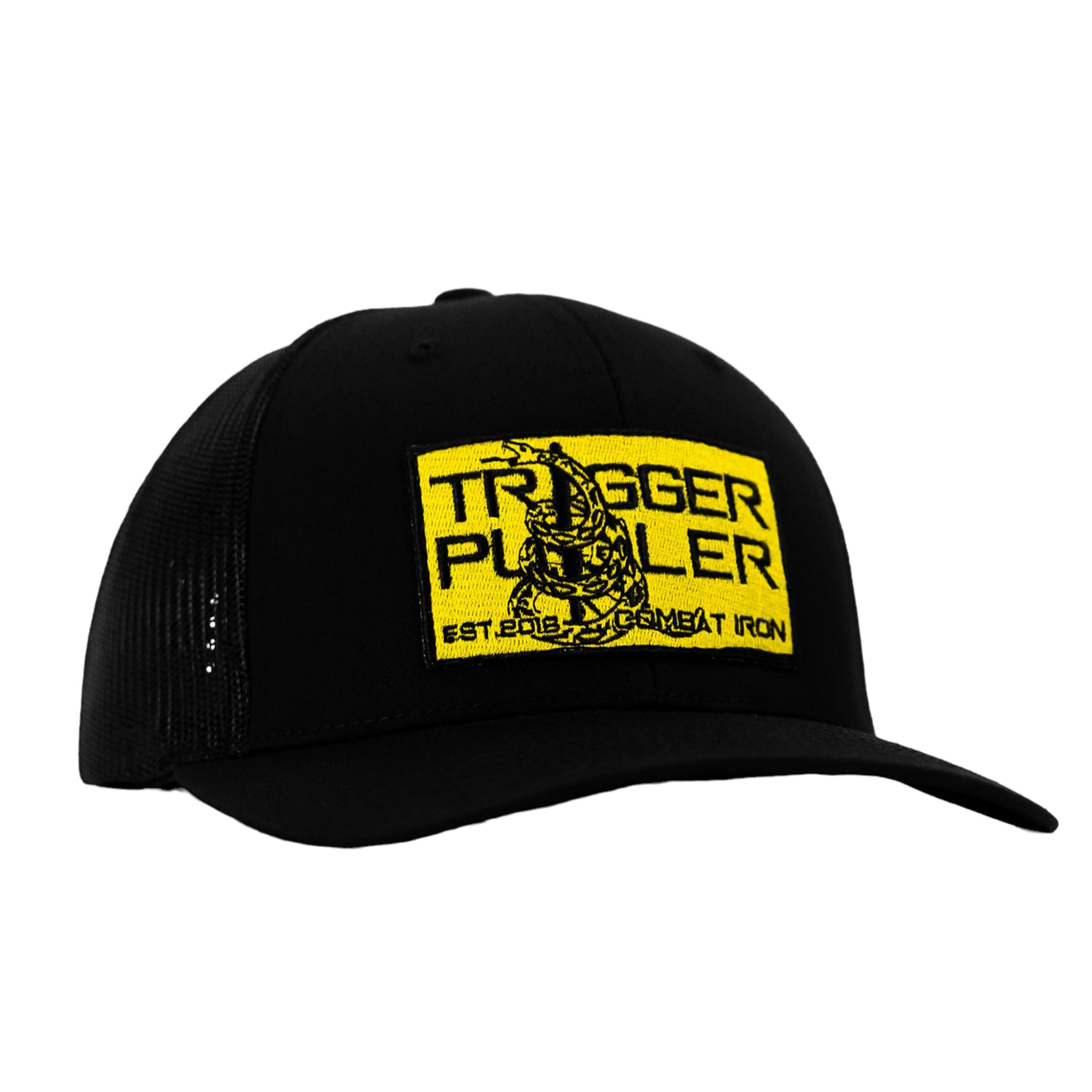 TRIGGER PULLER YELLOW GADSDEN FLAG PATCH SNAPBACK HAT