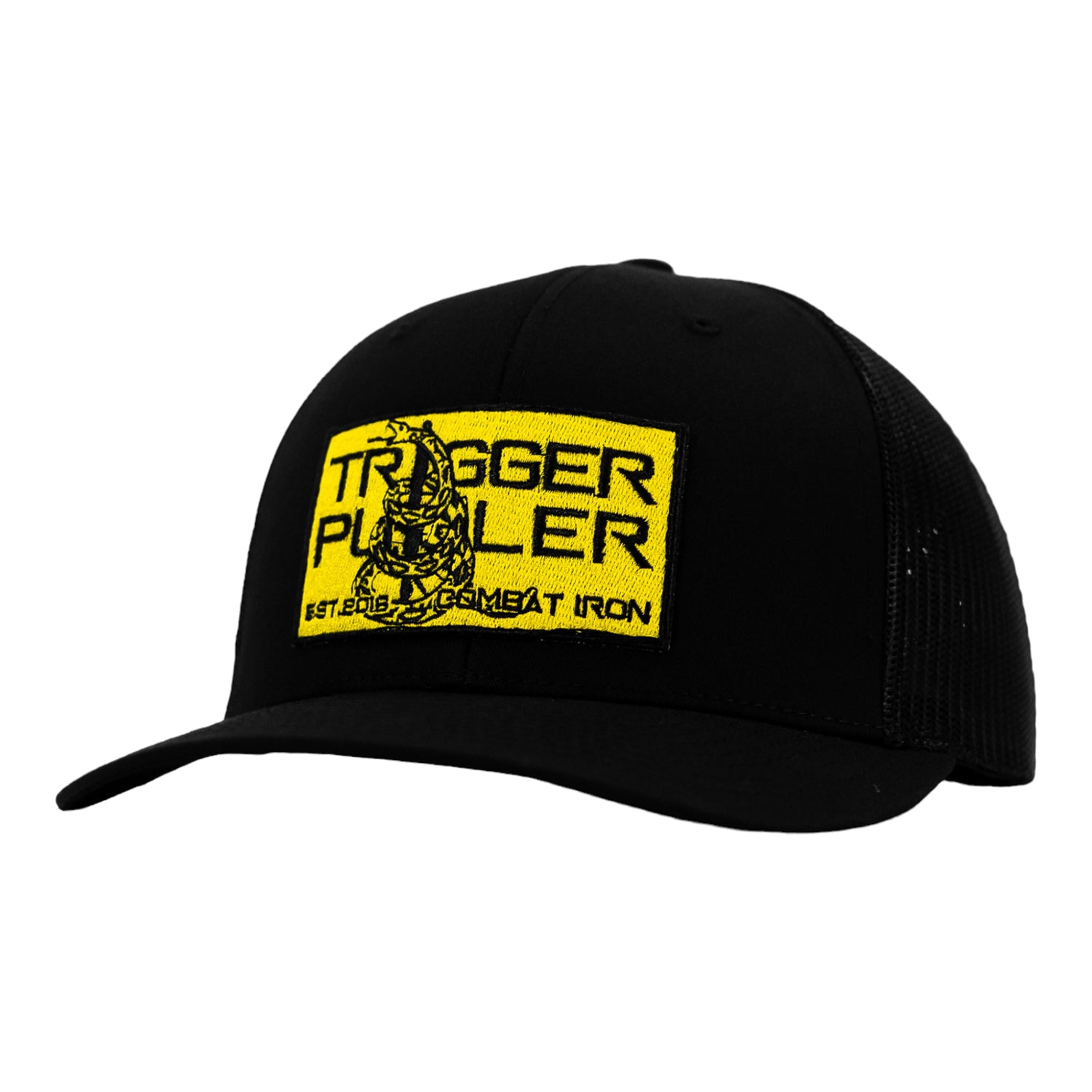 TRIGGER PULLER YELLOW GADSDEN FLAG PATCH SNAPBACK HAT