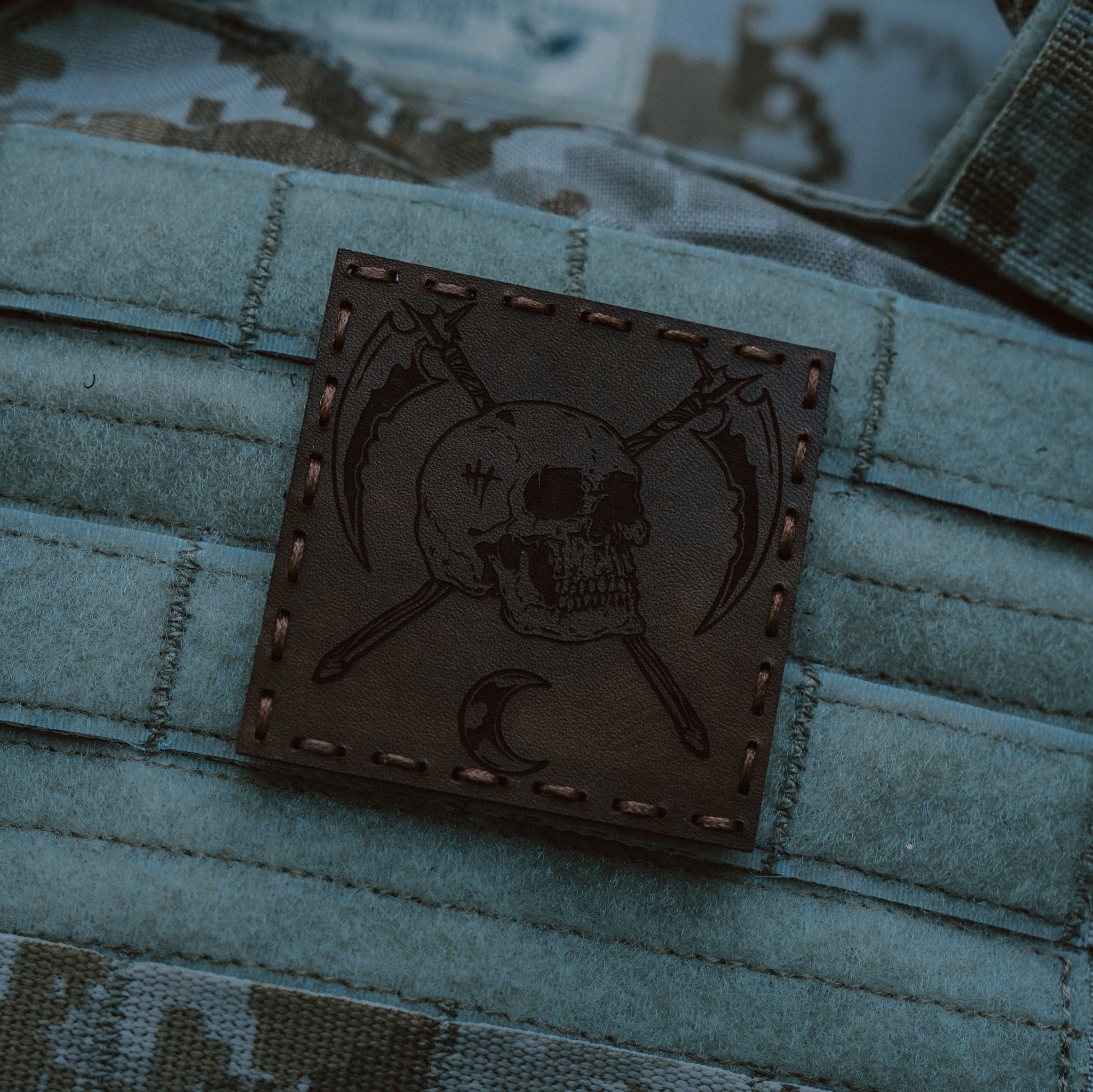 MIDNIGHT REAPER TACTICAL LEATHER PATCH