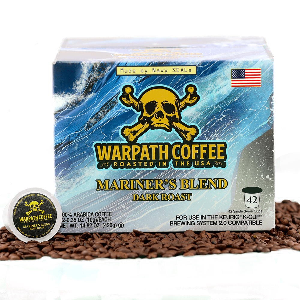 K-Cups, 42 unidades | Mezcla de café tostado oscuro Mariner's Blend | Sabor intenso y audaz