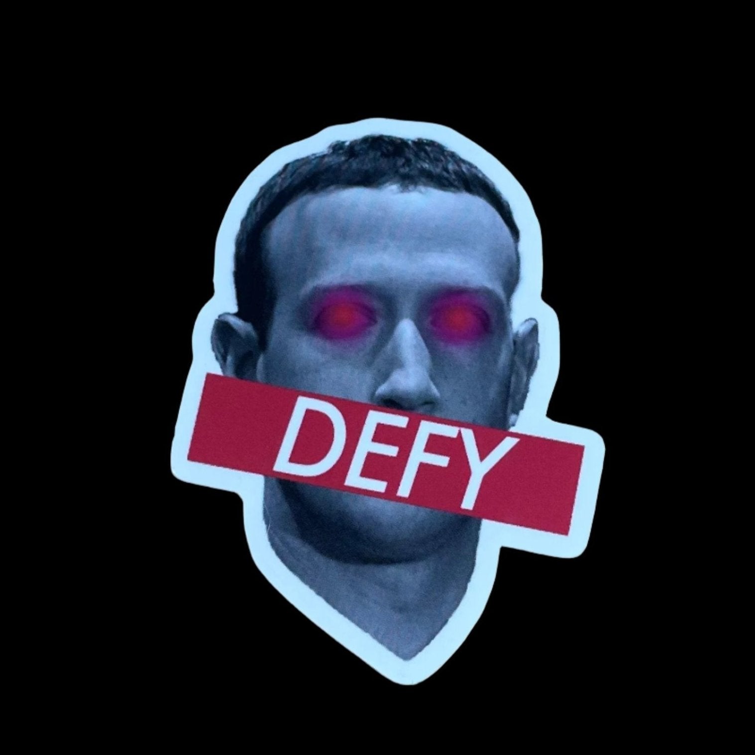 DEFY ZUCK STICKER