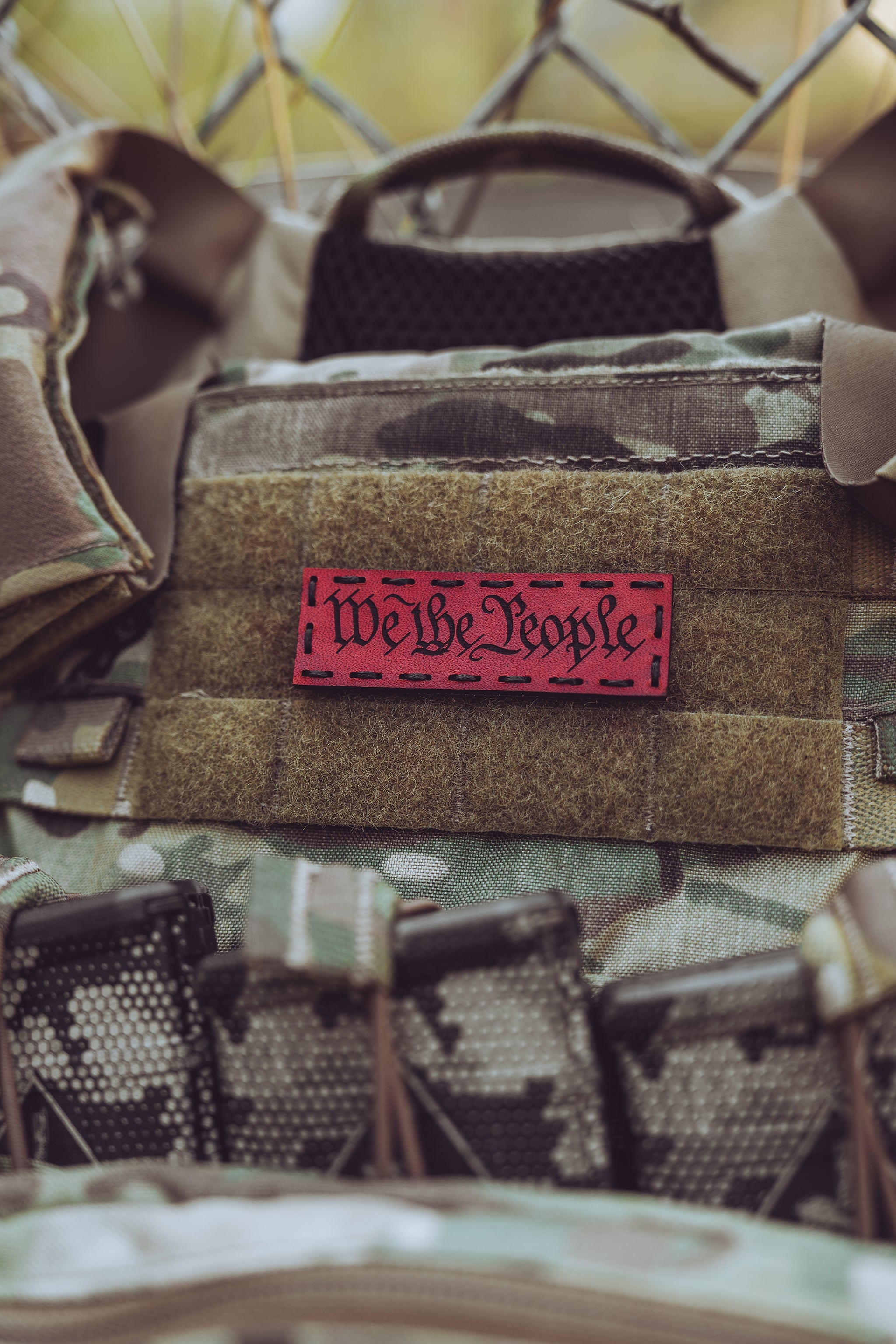 WE THE PEOPLE LEATHER PATCH