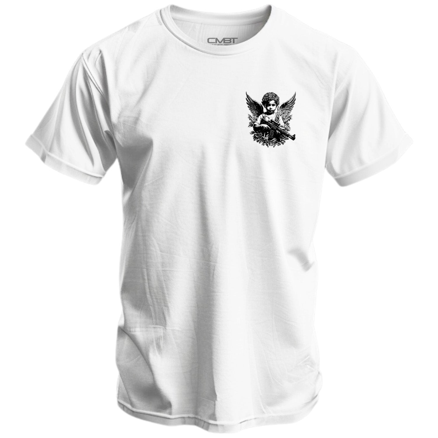 Das Herren-T-Shirt "Bewaffneter Schutzengel"